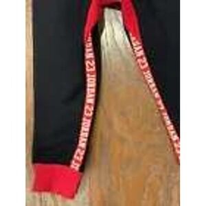 Jordan 23 Black Red Jogger Pants Sweatpants Track Pants kids 7 NWT